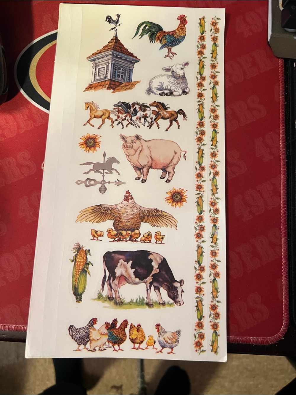 Farmhouse Animal Peel & Stick Wall Decals in Multi-Color